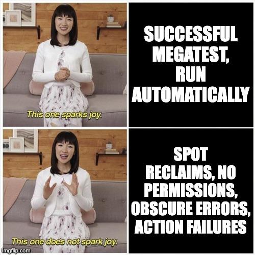 Marie Kondo loves AWS megatests